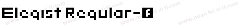 Elegist Regular字体转换